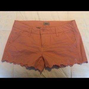 Buckle shorts. Like new! Peach color